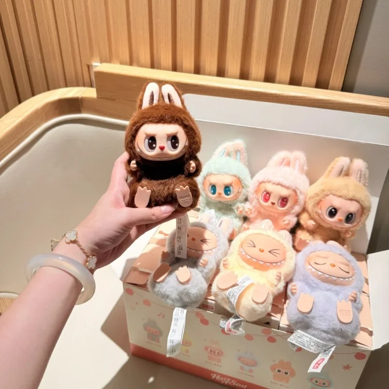 Genuine POPMART Macaron 2nd Generation Labubu Have A Seat Series Vinyl Plush Blind Box Collectible Modle Toy Birthday Gift