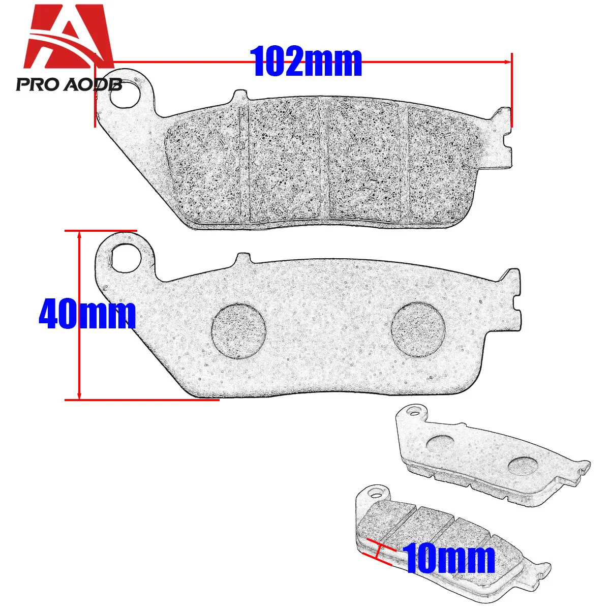 For Retro/C/R/T VT 1300 CXA Fury VT 1100 C3 Shadow Aero Sturdy Durable Brake Pads Disc For Honda VRX 400 CBF 500 4 VTX 1300 S - view 3