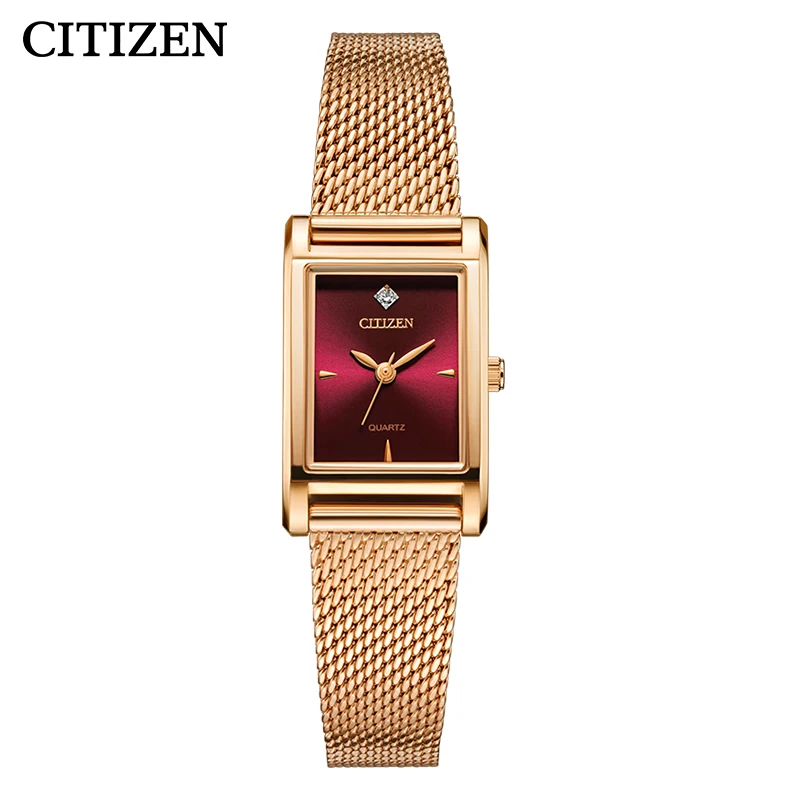 

CITIZEN watch women's JuicyTint series fashion trend business leisure quartz watch square women's watches