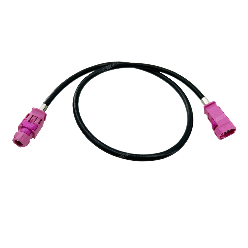 BEVOTOP 4 Pin HSD LVDS Cable Violet Code H Male to H Female Connector 4 Pole 535 Cable 100 Ohm Auto Wiring Harness Custom Line