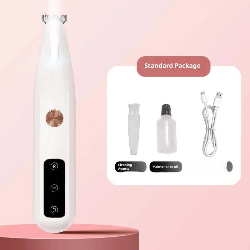 ماكينة تشذيب مخالب القطط ذات العرض الذكي منخفضة الضوضاء للحيوانات الأليفة مع شفرة آمنة للبشرة، قابلة لإعادة الشحن وقابلة للغسل (معتمدة من CE)