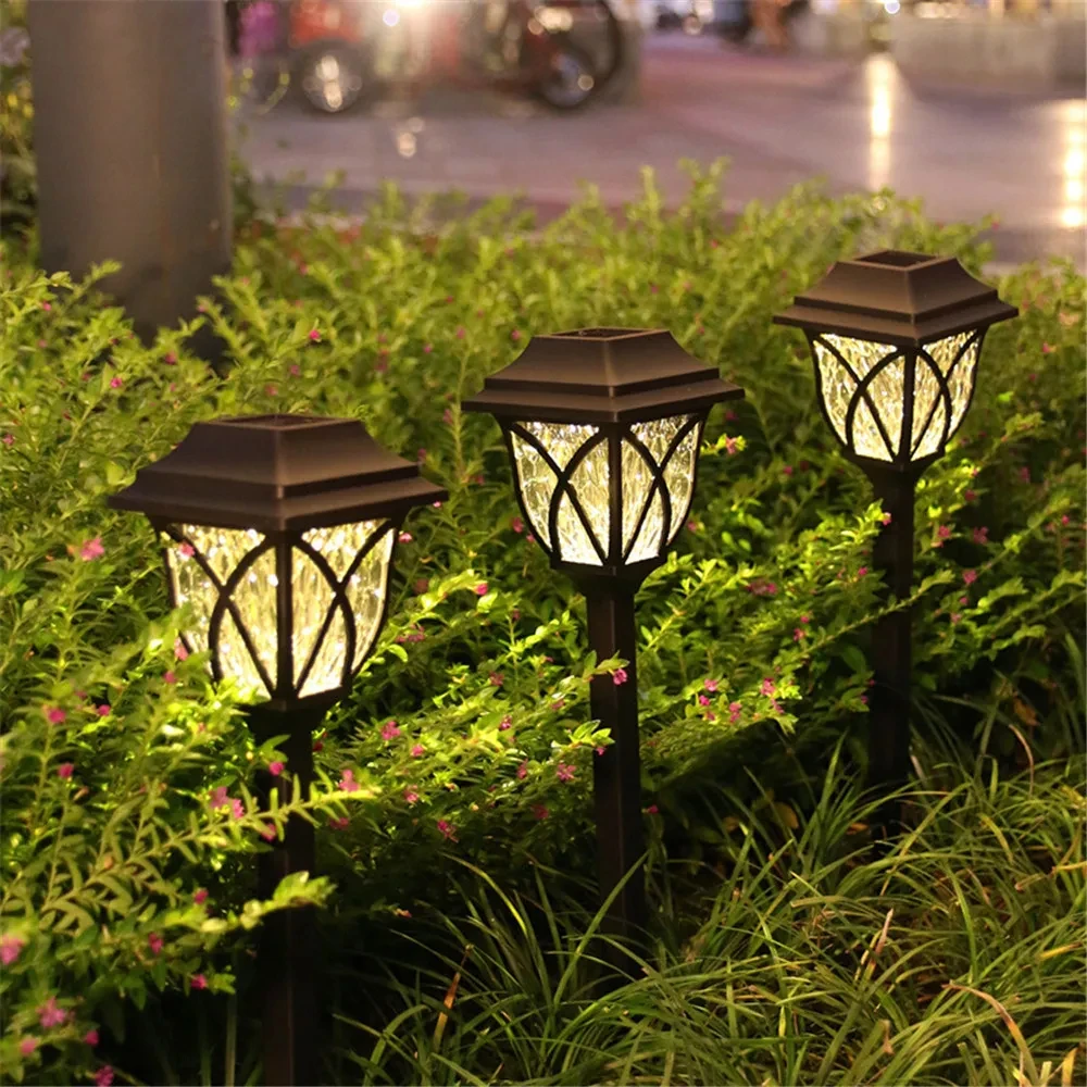 Solar Pathway Yard Lights Outdoor IP65 Waterproof Solar LED Lamp Decoration for Garden Walkway Path Driveway Patio Yard Lawn