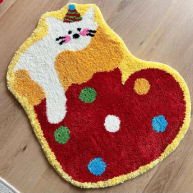 Cartoon Absorbent Foot Pad for Comfortable Home Wear Non-Slip Breathable Footrest Pad