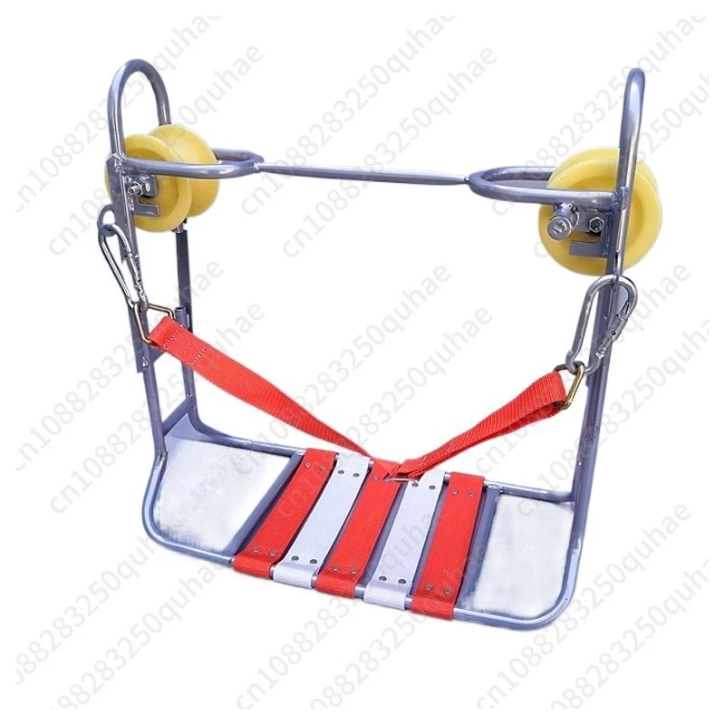 Double-wheel Cable Hanging Trolley, Steel Strand Aerial Work Saddle Slider for Telecommunication Line Construction