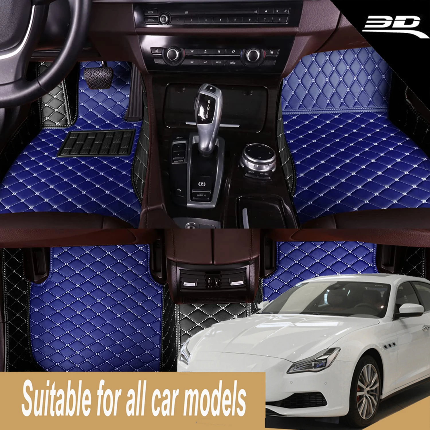 

For Citroen Citroën C-Elysee CElysee Custom Car Floor Mats Auto Carpets PU-leather waterproof Foot Coche Accessorie floor liners