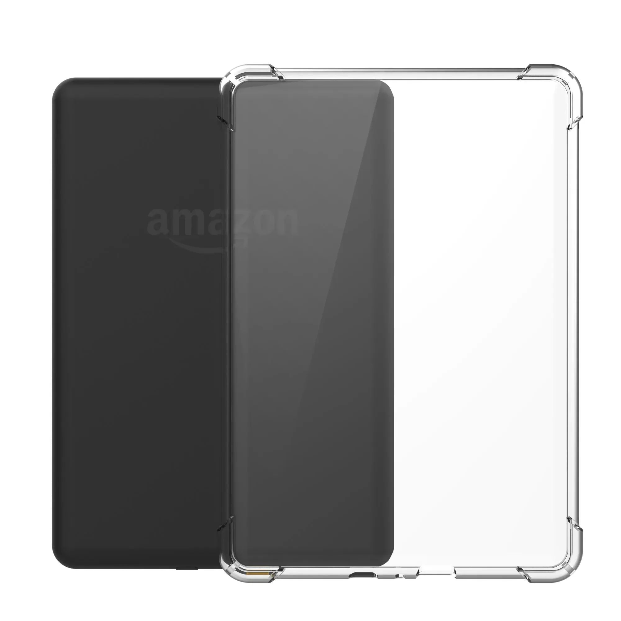 2Pcs Clear Case for Kindle Paperwhite 5th/6th/7th/10th/11th Generation - Lightweight TPU Transparent Silicon Flexible Soft Back