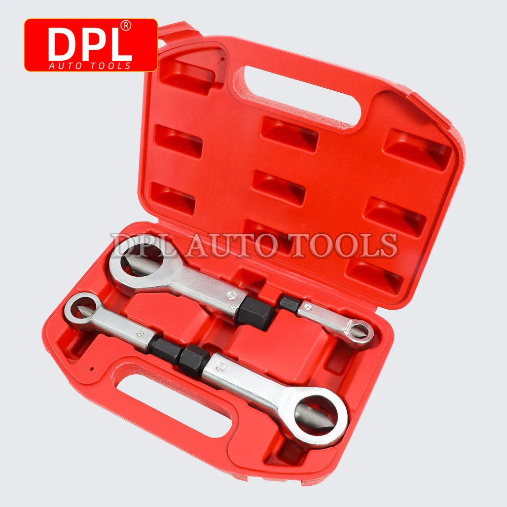 4PCS Heavy-Duty Nut Splitter Tool Set Broken Damaged Corroded Stuck Screw Nut Removal Splitting Tools Stuck Rusted Nut Breaker
