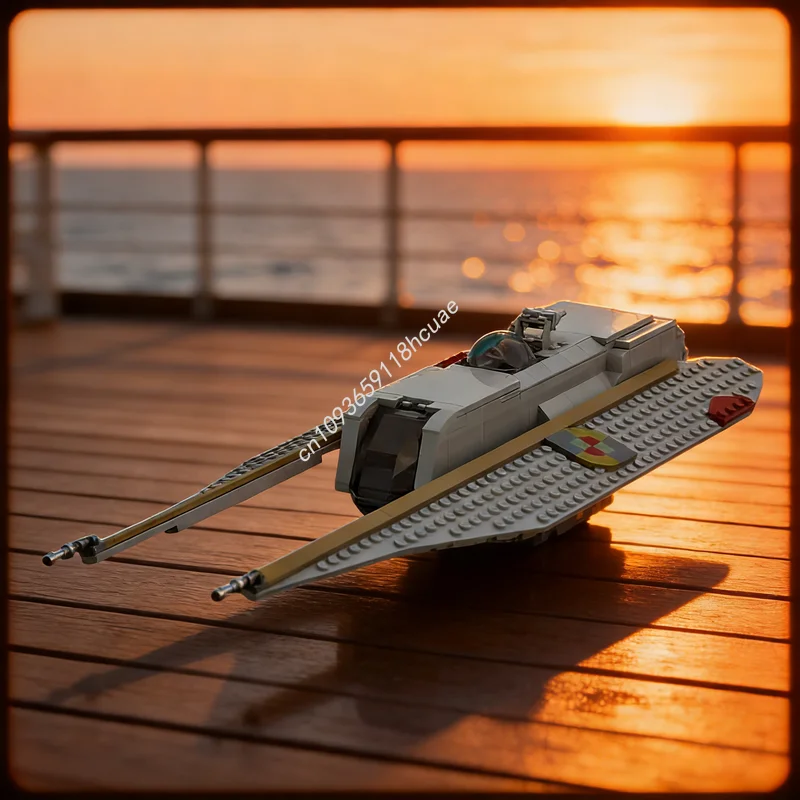 268pcs MOC Star Battle Watchhawk Cargo Ship Model Building Blocks Architecture Festival Gifts Idea Toys Education Brick