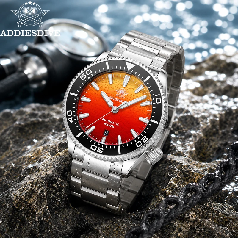 

ADDIESDIVE 1000m Dive Watch Men's Automatic Mechanical Watches Sapphire Glass Ceramic Bezel AR Coated Super Luminous Wristwatch