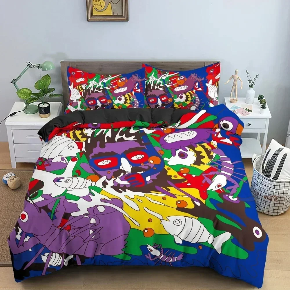 UFO Pattern Bedding Set Mysterious Alien Duvet Cover 3D Comforter Covers Single Twin King Size Quilt Cover Home Textile