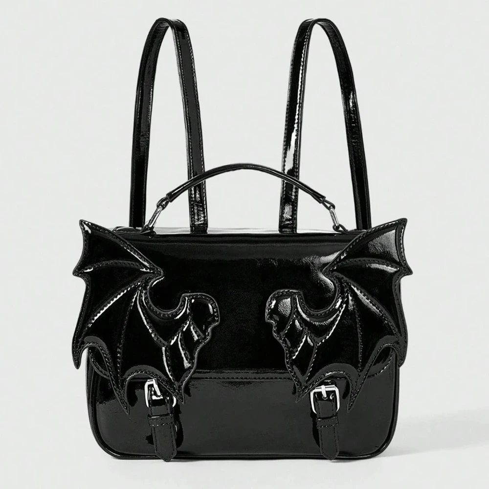 Sac à dos ailes de chauve-souris de Style gothique, sac à dos d'école, sacs Punk à la mode, paquet de ailes d'ange pour fille, petit diable