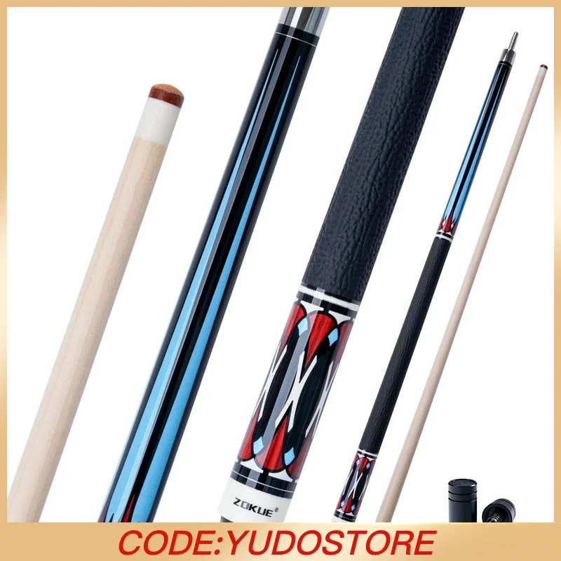 ZOKUE Maple Pool Cue Sticks Professional مع طرف 12.5 مم 1/2 سبليت لعصي البلياردو
