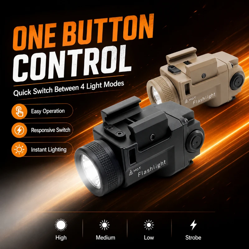WL14 Practical Outdoor Torch 800LM Various Lighting Modes Adjustable Brightness Rechargeable Compact Lamp