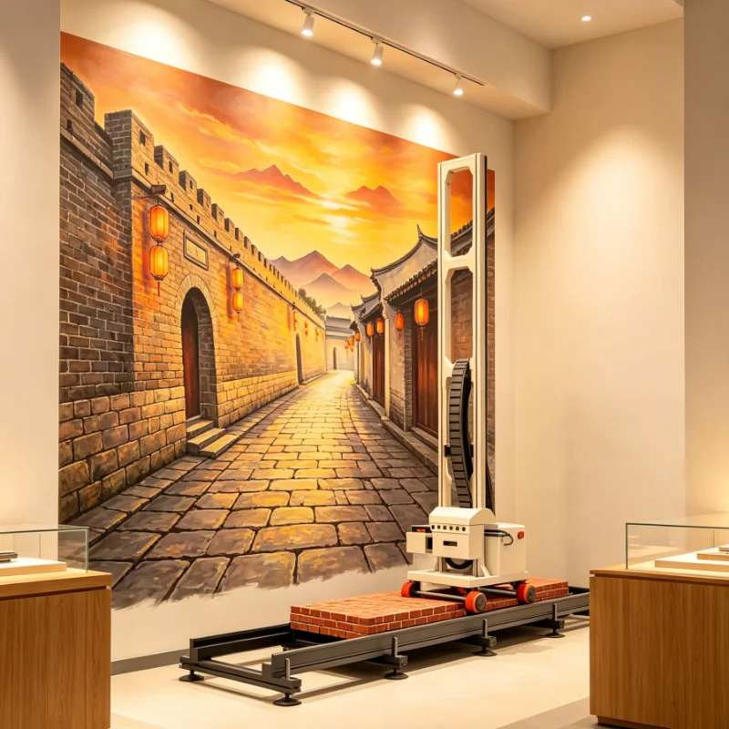 Commercial Wall Printing Machine - Maßgeschneiderte Wanddruckmaschine 3D Vertikaldrucker Großformat Kommerzielle