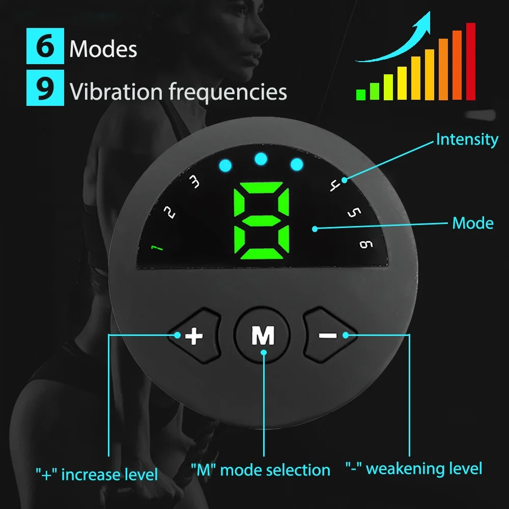 Estimulador Elétrico Do Músculo EMS, Abs Cintura Fitness, Cinto Vibratório, Treinador De Músculo Abdominal, Perda De Peso, Massageador De Emagrecimento