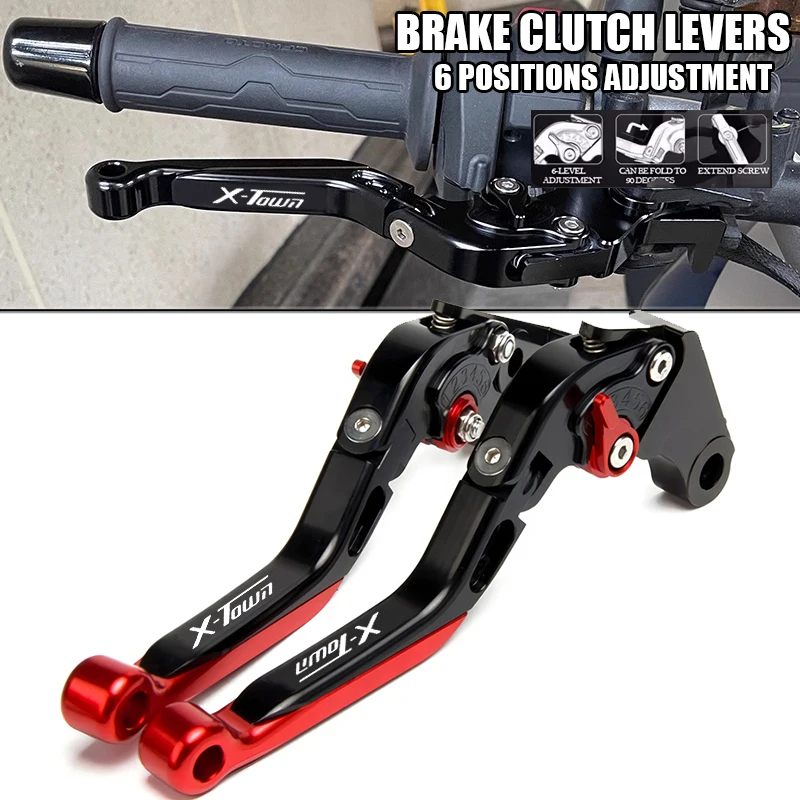 

For KYMCO X-TOWN xtown 125i X-TOWN 300i X TOWN Motorcycle CNC Adjustable Folding Extendable Brake Clutch Levers Handlebrake