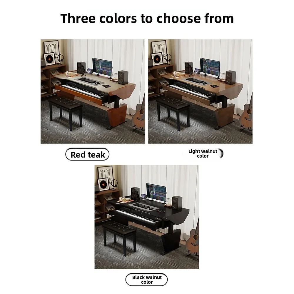 Electric Height-Adjustable Digital Piano Desk Keyboard Desk Music Production Workstation Recording Studio Music Production Desk