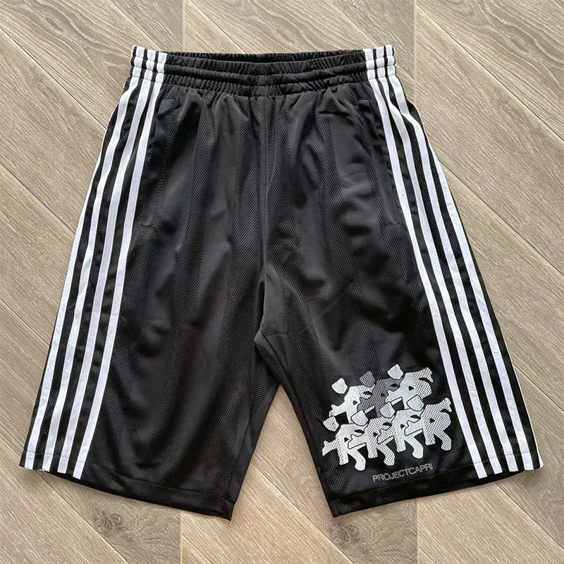 

Капри проекта 2025 года, повседневные шорты для экстренной помощи, шорты из дышащей сетчатой ткани с буквенно-цифровым принтом, комплекты спортивной одежды высокого качества