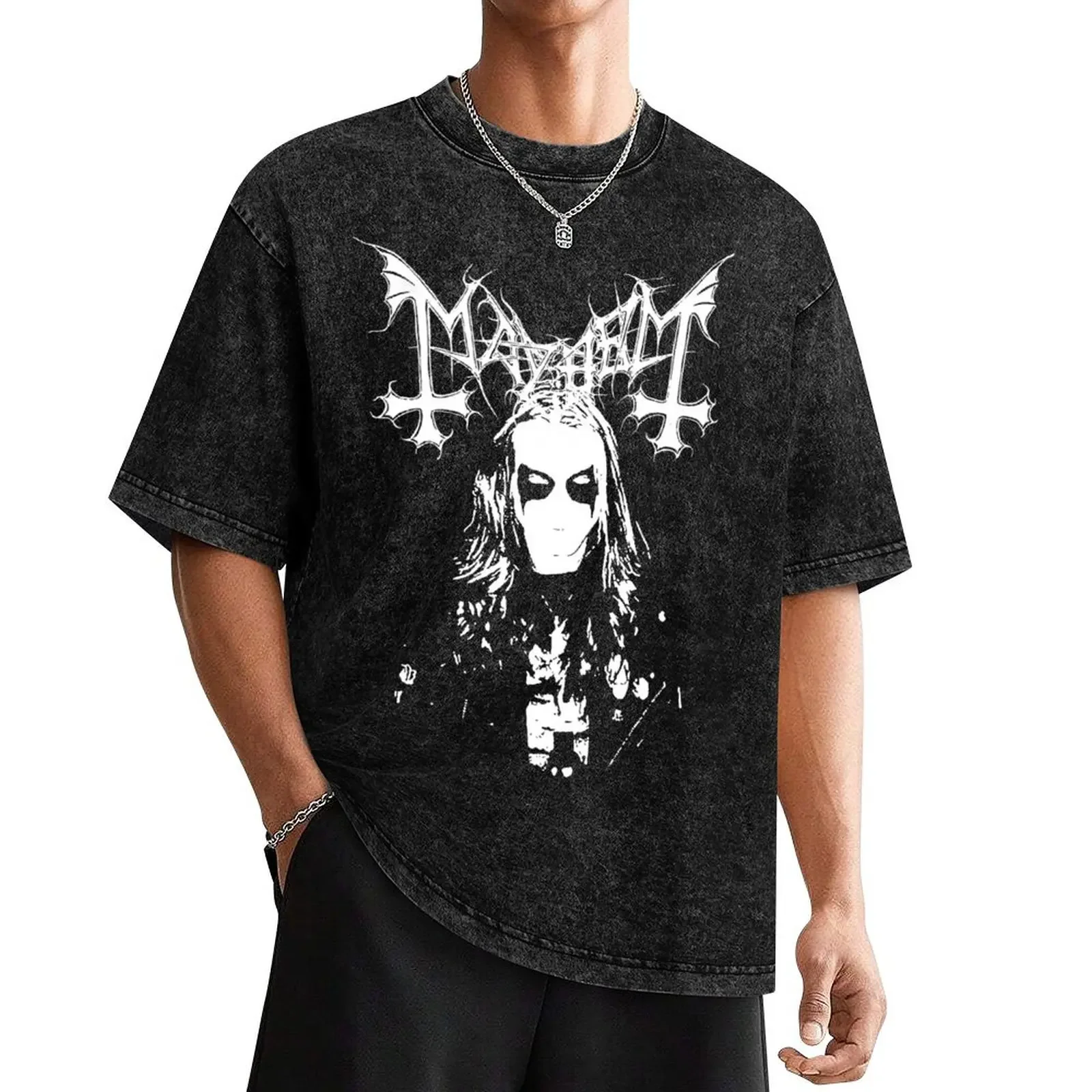 Mayhem - Norway Band - Original Logo - Fanart In Memory of Per Yngve Ohlin aka Dead T-Shirt anime t shirts compression shirt men