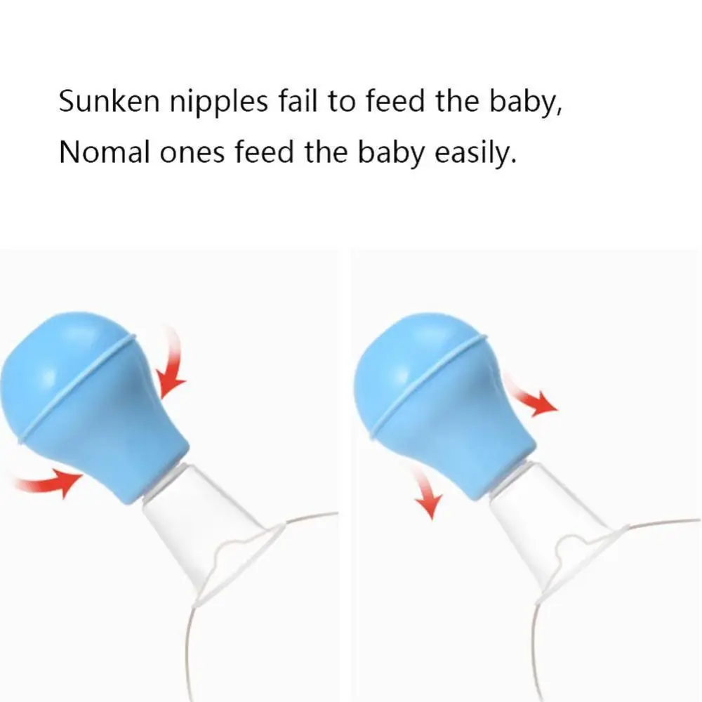 PP Nipple Corrector Portable Smooth Edge Nipple Flat Retraction Puller Silicone Inverted Nipple Puller Prenatal And Postpartum