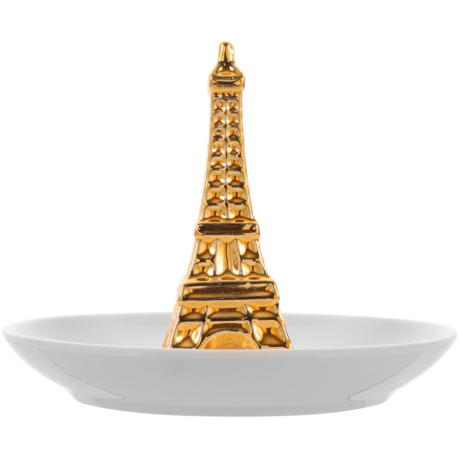 

Ceramic Tower Jewelry Tray Decorative Ring Holder Jewelry Storage Dish Organizer Tray for Rings Earrings Bracelet