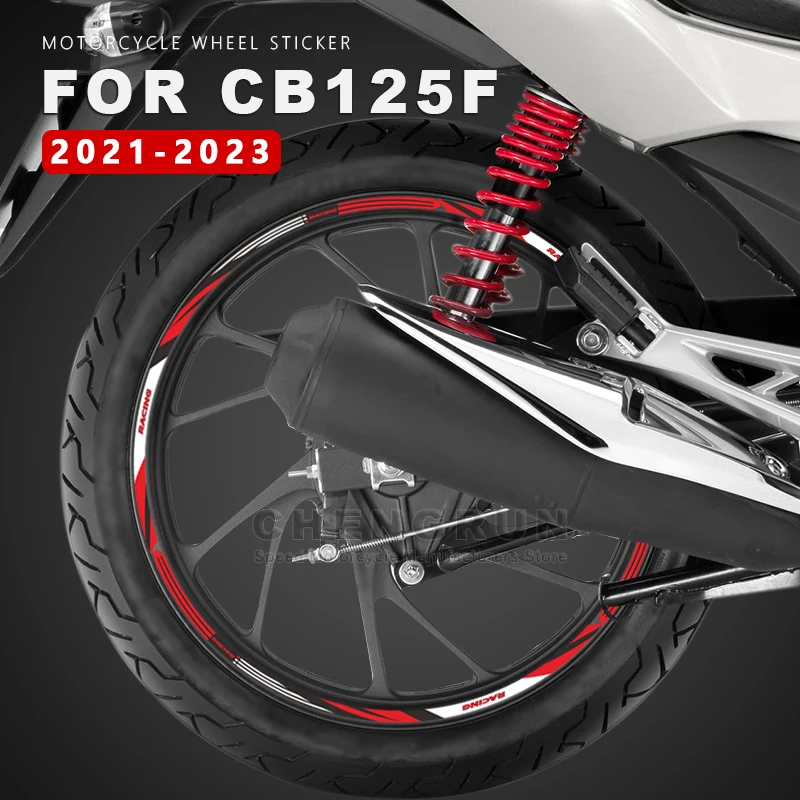 Naklejka na koło motocykla Wodoodporna dla Honda CB125F CB125 F Twister CB 125F Akcesoria 2021 2022 2023 Naklejki na felgi