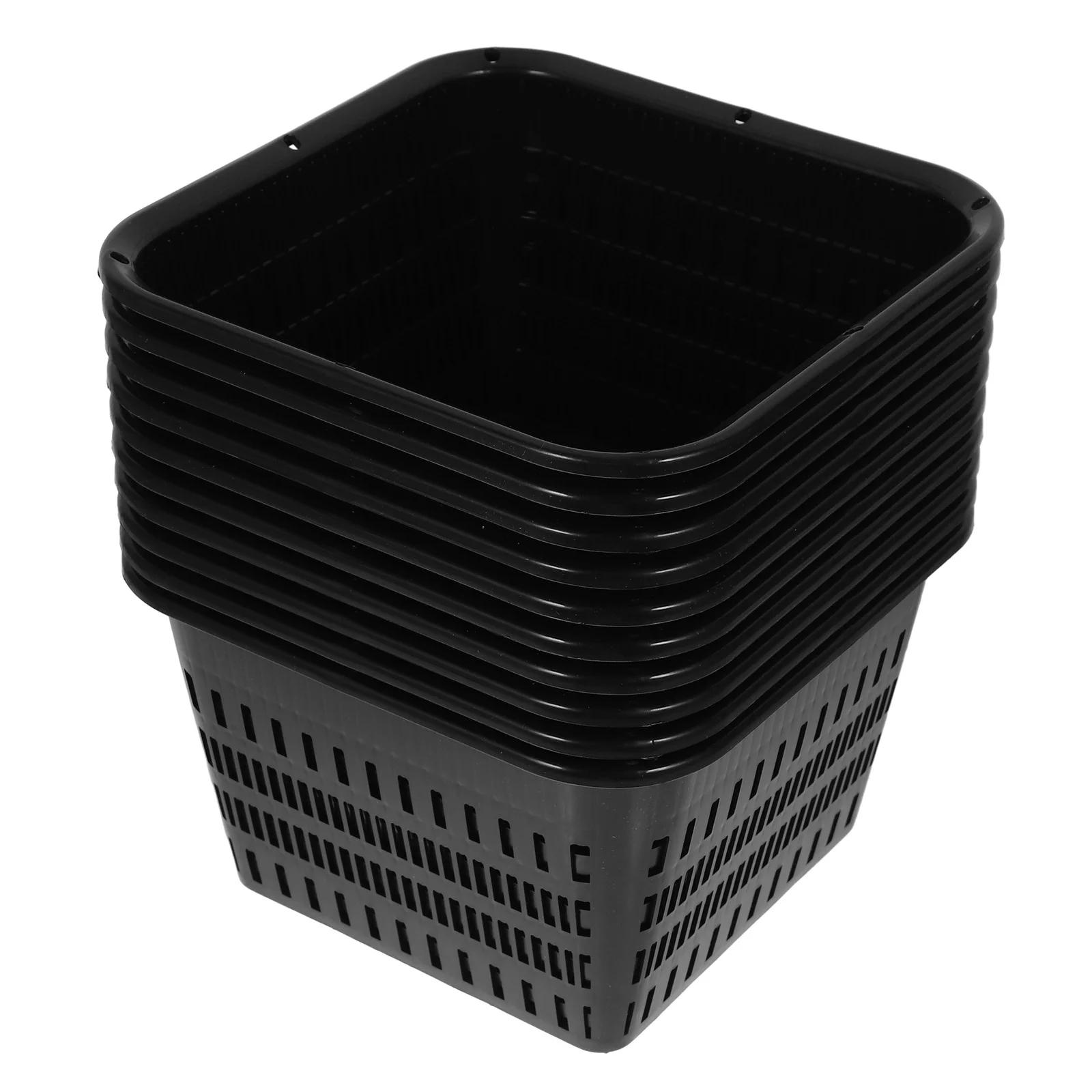 10 Pcs Root Control Pot Home Planter Pots for Indoor Plants Gardening Flower Plastic Nursery Orchid with Hole Planting Cup