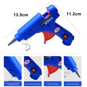 Mini Household Industrial Hot Melt Glue Gun, DIY, heat temperature, I Electric Repair Tool, Use 7mm Glue Sticks, 20W 12 Main Sales Pistol Hot Glue - №8