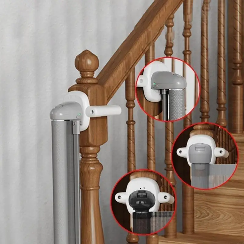 2Pcs Stair Gate Mounting Stair Railing Protectors for Baby Safety Compatibility with Stair Posts for Added Security