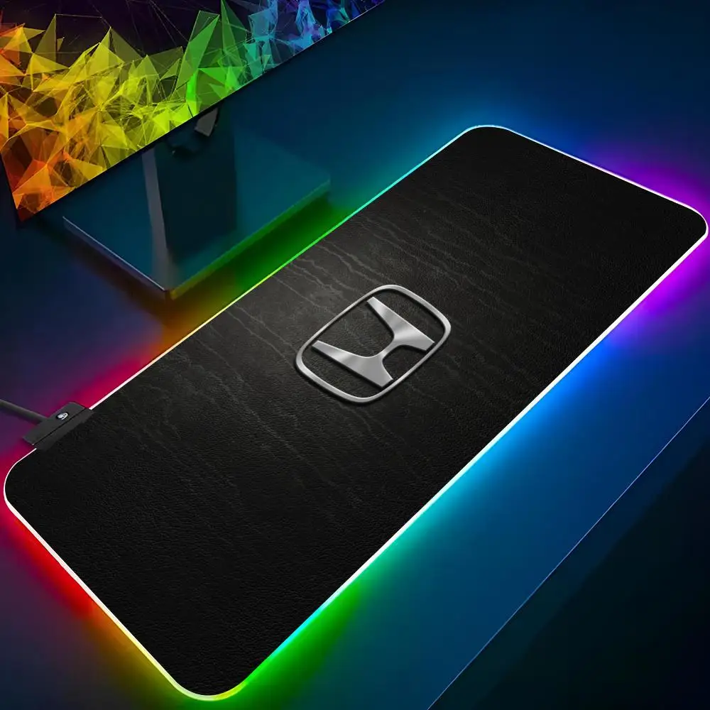 H-Hondas Mouse Pad Xxl Laptop Mat Gaming Rgb Mousepad Backlit Keyboard Gamer Girl Wholesale Table Pads Deskpad