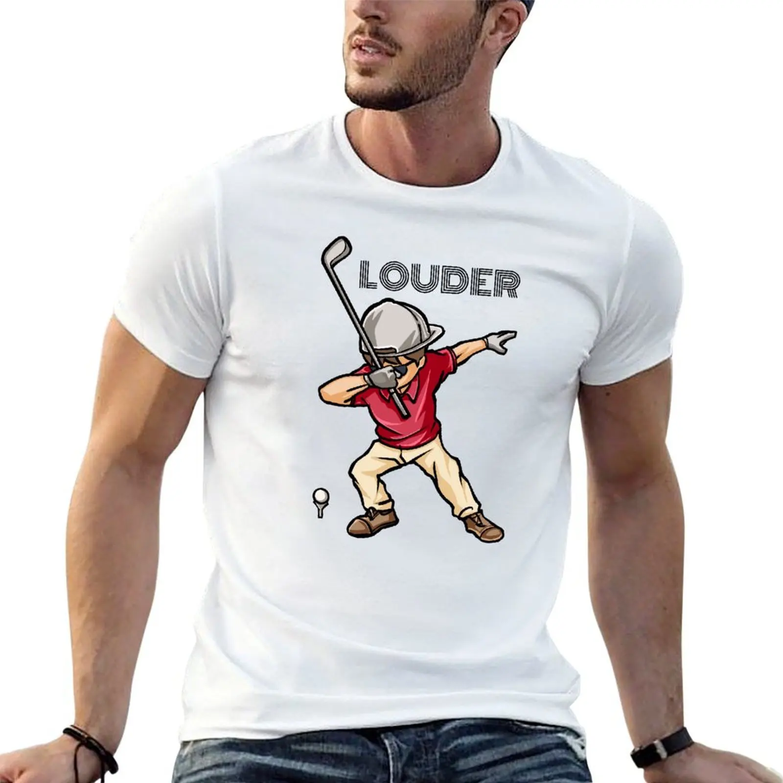 Louder Golf Things T-Shirt man t shirts cotton man t shirt luxury printed t shirts for man T-shirt