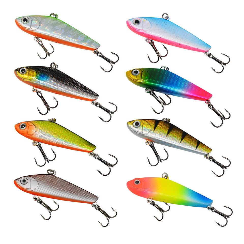 1 Pcs 70 MM 22 G VIB Minnow Wobblers Fishing Pescado Perch Pike Fishing Japanese Ice Sinking Lipless Crank Bait Vibration Bait