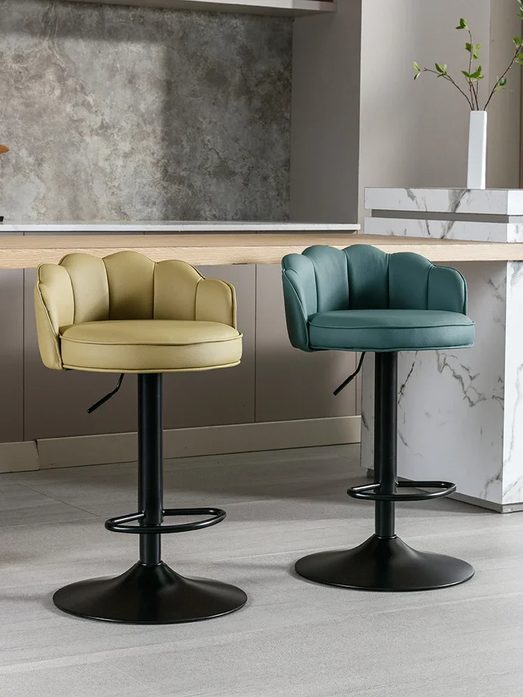 Light luxury lift bar chair Island jewelry front desk rotating high stool High Quality