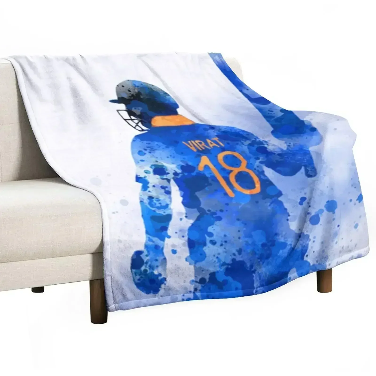 

Virat Kohli 2#081022 Throw Blanket Durable Warm Blanket for Daily Home Use