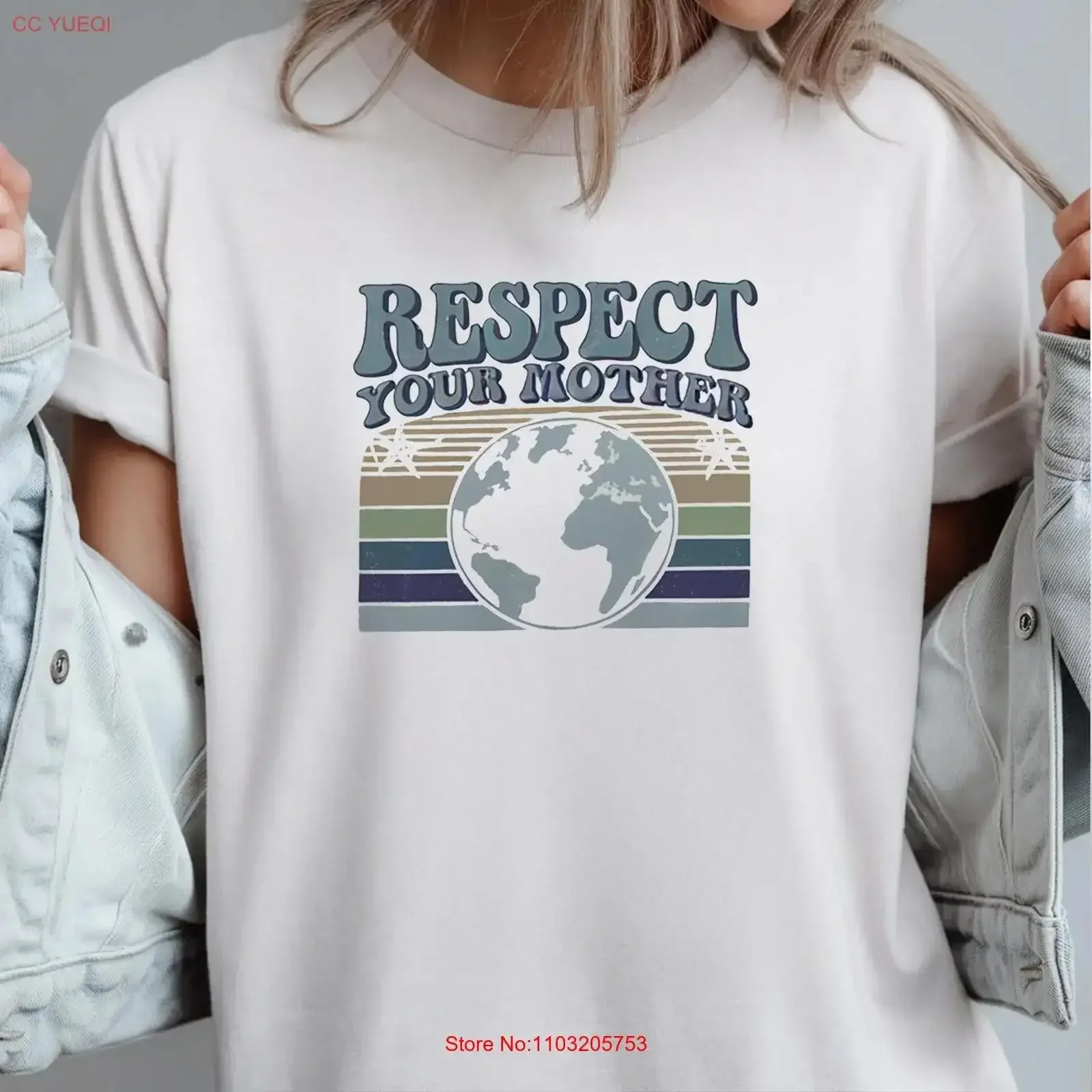 

Mother Earth T shirt Day Environmental Environment vintage Washed homme Stylish designer clothes Soft Casual vintage Washed