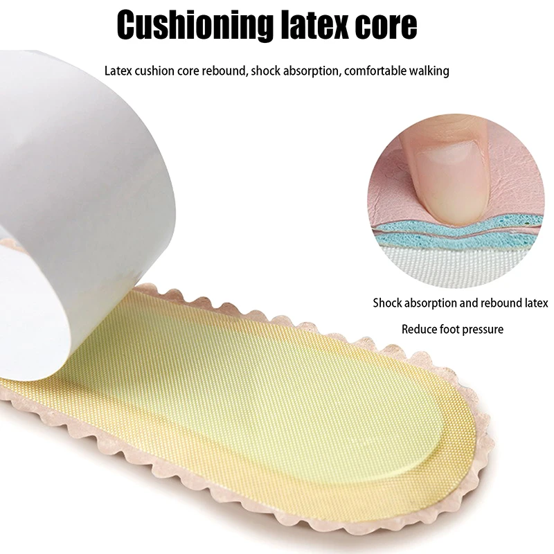 Sandals Insoles Self-adhesive Non-slip Women Shoes Pads Breathable High-heeled Shoe Soft Cushion Sole Stickers Orthotics Inserts