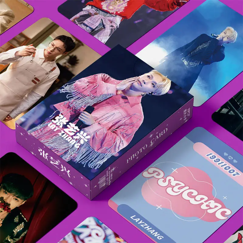 55pcs/Box LAY Issing Zhang Yixing Jang Ye Heung Mini Card Laser Lomo Card Fans Collection Gifts – סקירה ותובנות