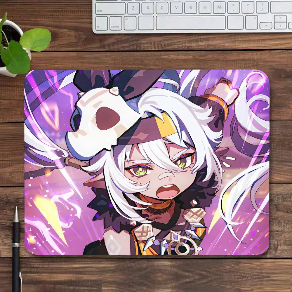 Game Genshin Impact Iansan Mousepad Small LockEdge Mouse Pad For Gamers Computer Desk Pad Rectangular Anti-slip Rubber