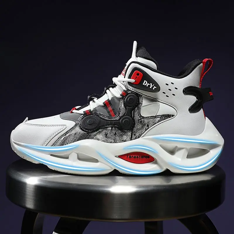 

2026 New Men's Platform Sports Shoes with High Quality and High Top Increase Breathable Leisure Sports Shoes Men's Shoes
