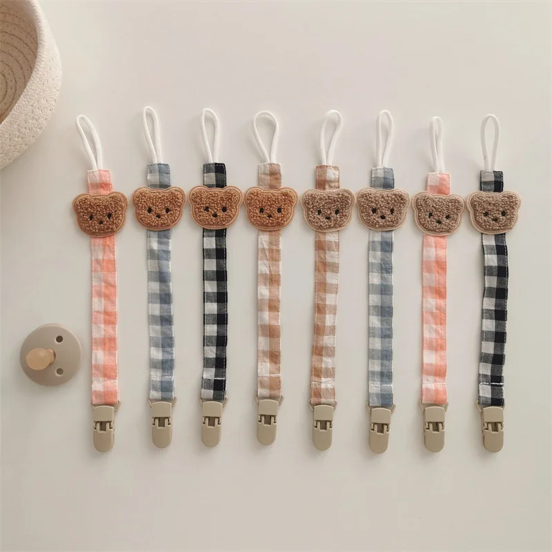 Chains for Baby Pacifiers Clips Rope Pacifier Baby Sucking Stitch Pacifier Clip Fabric Babies Newborn Accessories Nipple Holder