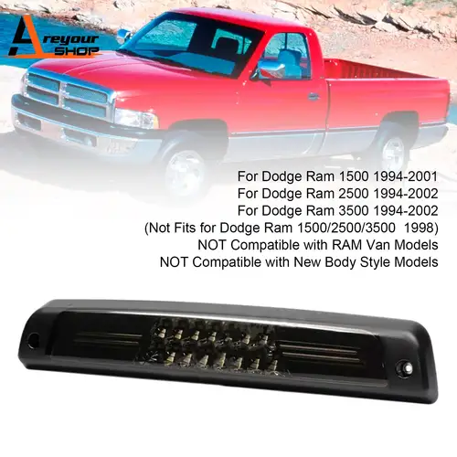 Luz de freno lámpara de carga trasera para Dodge Ram 1500 2500 3500 1994-2001