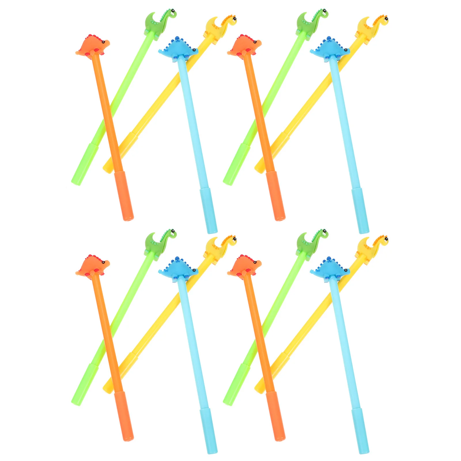 16 قطعة أقلام هلام الحبر الأسود ديناصور تصميم السلس الكتابة الكرتون تسجيل أقلام طالب مكتب المدرسة القرطاسية غرامة نقطة القلم #5