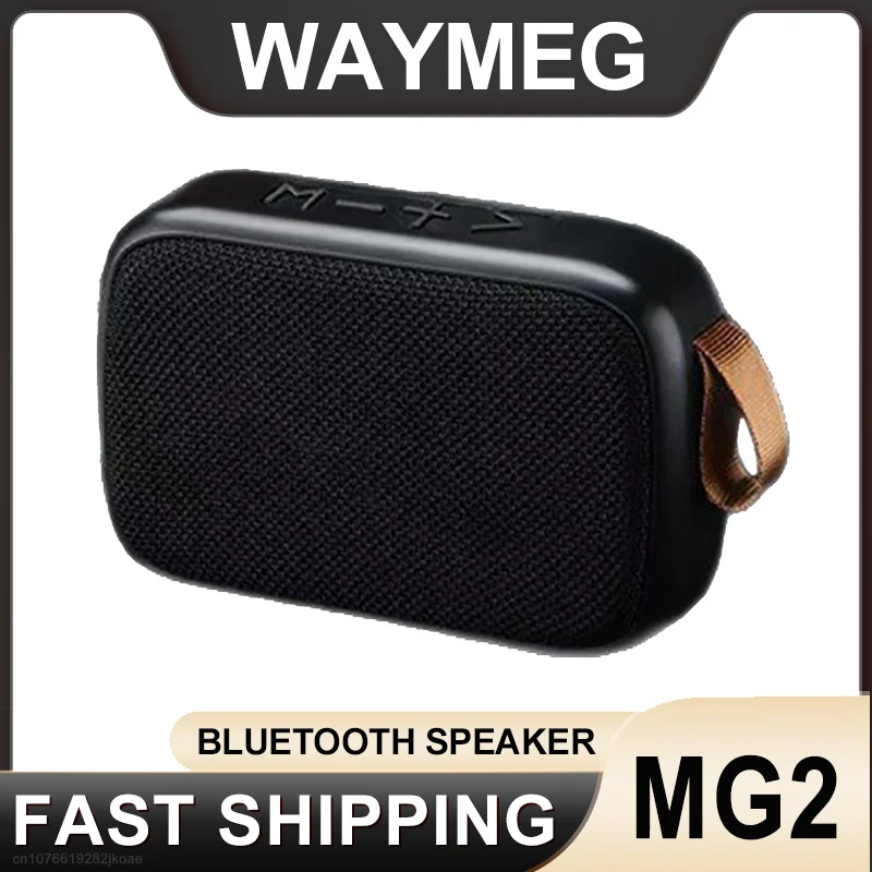 MG2 Wireless Mini Bluetooth Speaker with Fabric Design TF Card Support 3D Stereo Sound Designed for Outdoor Use Long Standby