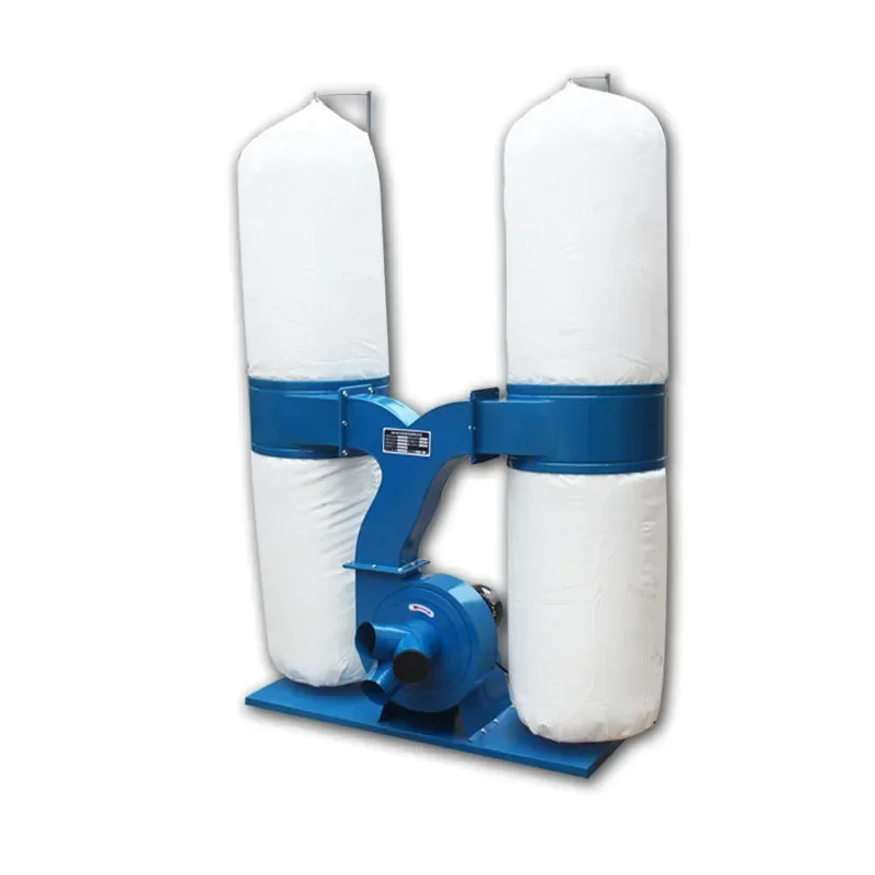 New Electric New Woodworking Dust Collector Single And Double Barrel Mobile Industrial Machinery Sawdust Vacuum Cleaner Engravin
