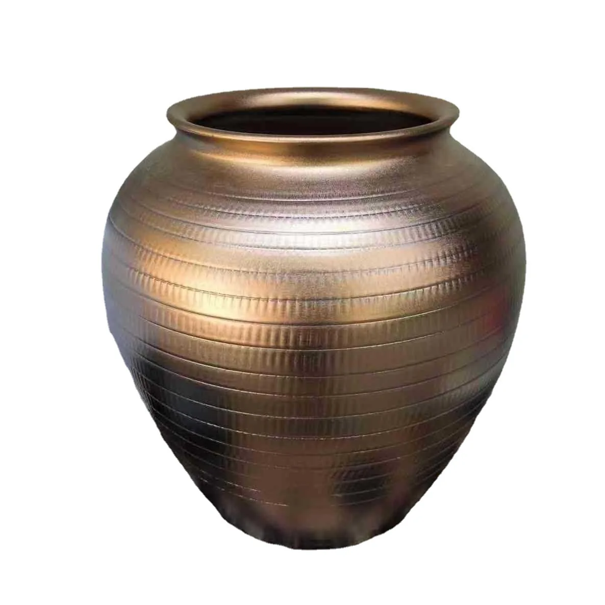 

Gold, Ceramic, Vase, Tabletop, Floor, Large, Flower Arranger, Dry Branch, Pottery Pot, Hotel