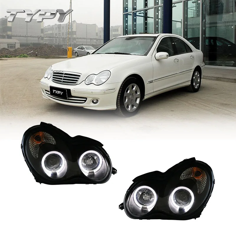 

Car Head Lamp Modified LED Head Lights Front Lamp For Mercedes-Benz C-class W203 2000-2007