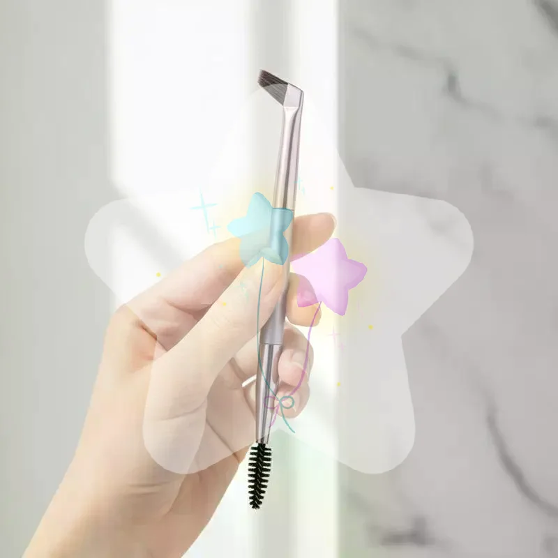 Double-headed Eyebrow Brush Eyelash Curling Comb Easy to Clean Durable Multi-purpose for Women Daily Eye Beauty Makeup