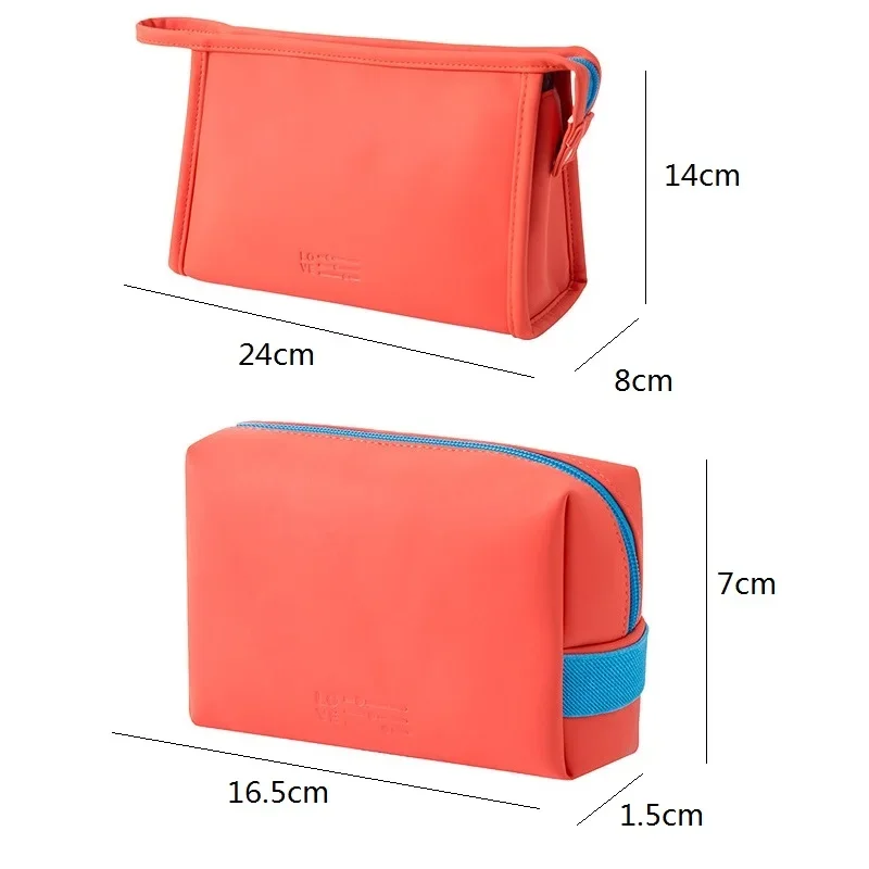 Waterproof Travel Cosmetic Storage Bag Portable PU Makeup Bag Large Capacity Travel Pouch Women Toiletry Makeup Organizer