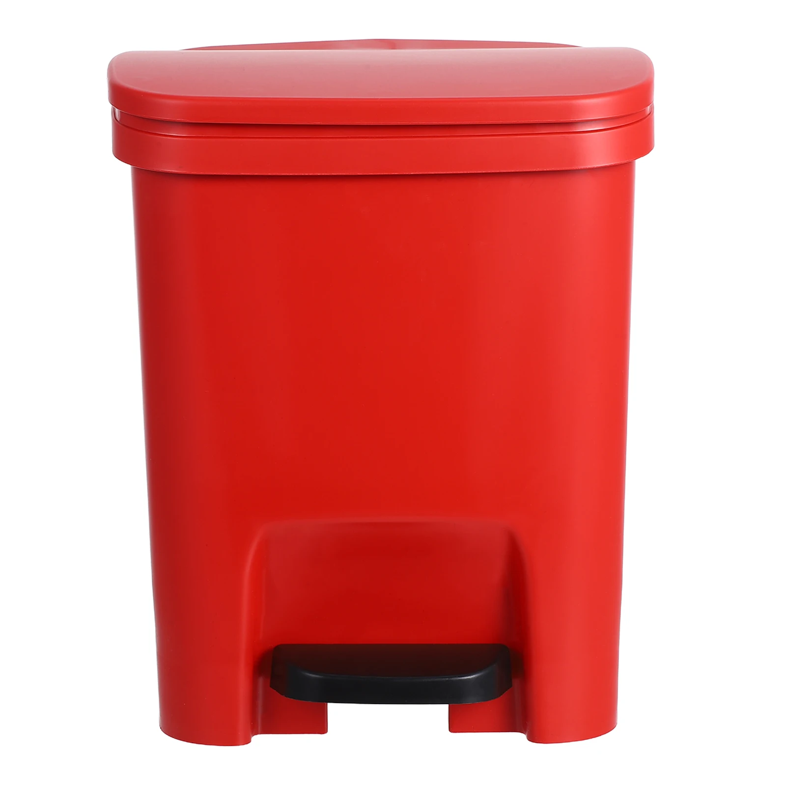 

10L Plastic Foot Pedal Trash Can Flip Lid Garbage Bathroom Kitchen Office Bedroom Home Under Desk Waste Container Swing Lid