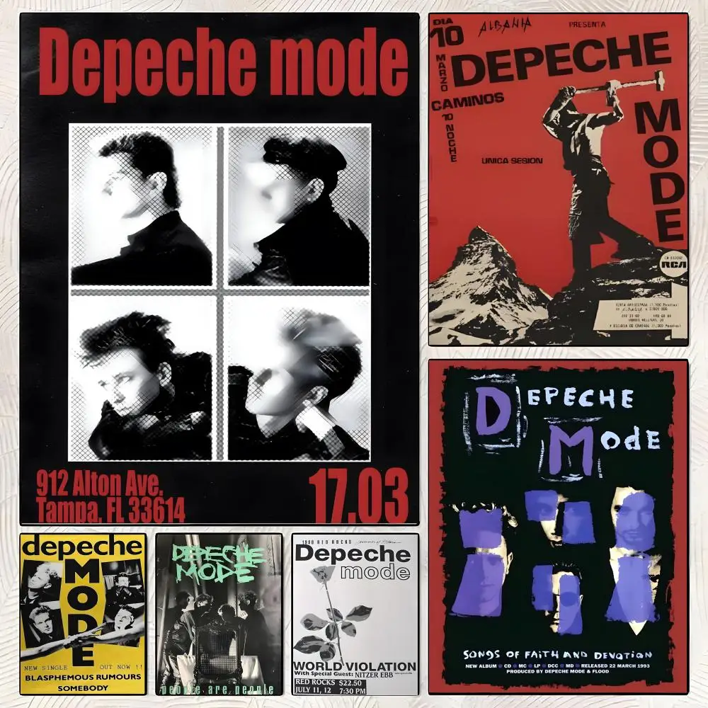 D-Depeche Mode Poster High-definition  poster stickers, suitable for bedroom, living room, home decoration